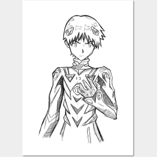 shinji ikari, from evangelion Posters and Art